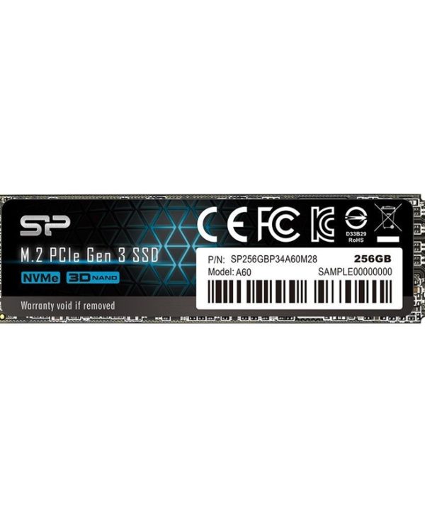Silicon Power P34A60 256GB M.2 2280 M-Key PCIe Gen3x4 SP256GBP34A60M28