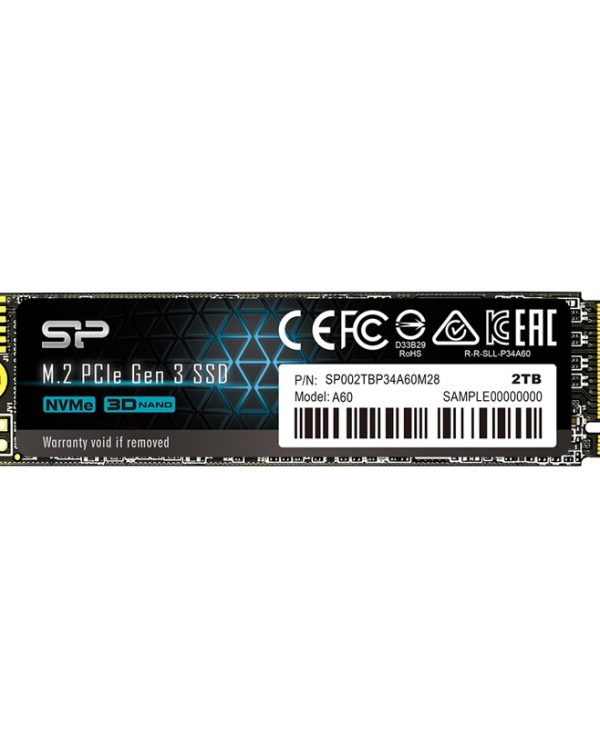 Silicon Power P34A60 2TB M.2 2280 M-Key PCIe Gen3x4 SP002TBP34A60M28