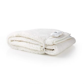Nedis Single Electric Blanket 80x150cm 60W White PEBL120CWT1 - Image 2