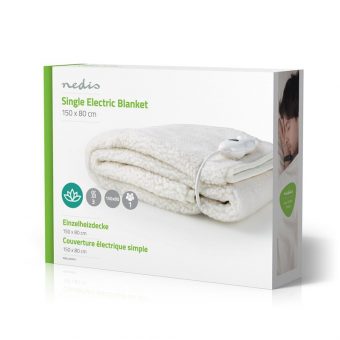Nedis Single Electric Blanket 80x150cm 60W White PEBL120CWT1 - Image 6