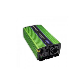 Qoltec Monolith Power Pure Sine Wave LCD Inverter 12V DC to 230V 1200W Green 51941