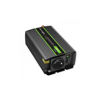 Qoltec Monolith Power Pure Sine Wave Inverter 24V DC to 230V 600W Black 51936