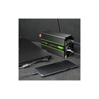 Qoltec Monolith Power Pure Sine Wave Inverter 24V DC to 230V 600W Black 51936 - Image 3