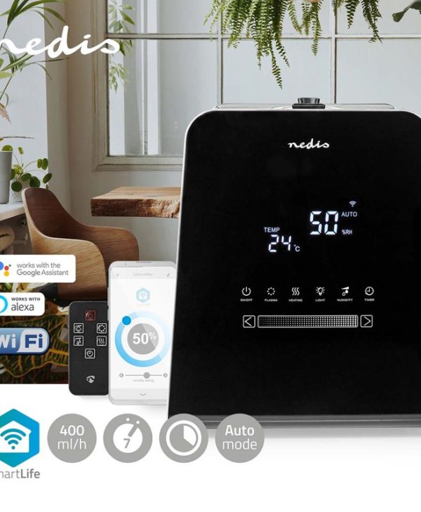 Nedis SmartLife Ultrasonic Humidifier 30W Black HUMI150BKW