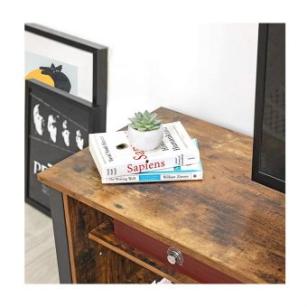 Vasagle Ξύλινο Έπιπλο Τηλεόρασης 110x40x45cm 65" TV LTV41BX - Image 6