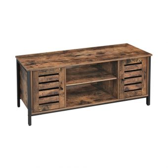 Vasagle Ξύλινο Έπιπλο Τηλεόρασης 110x40x45cm 65" TV LTV43BX - Image 4