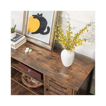 Vasagle Ξύλινο Έπιπλο Τηλεόρασης 110x40x45cm 65" TV LTV43BX - Image 5