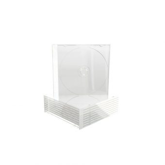 MediaRange CD Slimcases 10-Pack for 1 Disc 5.2mm Transparent Tray BOX32-T - Image 2