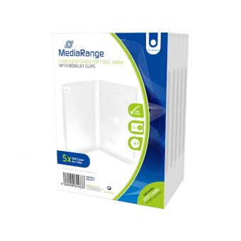MediaRange DVD Case for 1 Disc 14mm 05-Pack Transparent BOX30-T