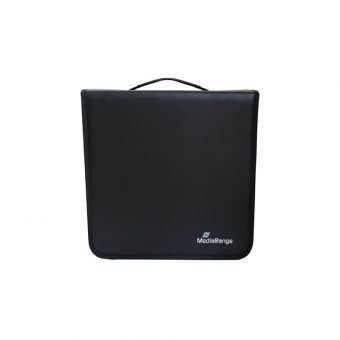 MediaRange Media Storage Wallet for 500 Discs Synthetic Leather 01pcs Black BOX96