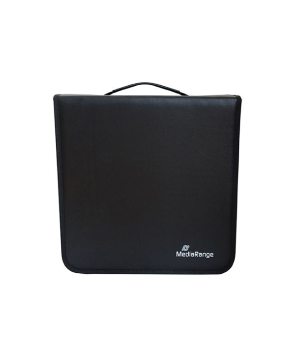 MediaRange Media Storage Wallet for 500 Discs Synthetic Leather 01pcs Black BOX96
