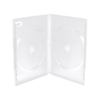 MediaRange DVD Case for 2 Discs 14mm 01pcs Frosted Transparent BOX26-M