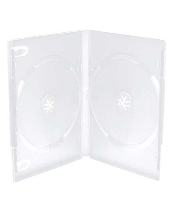 MediaRange DVD Case for 2 Discs 14mm 01pcs Frosted Transparent BOX26-M
