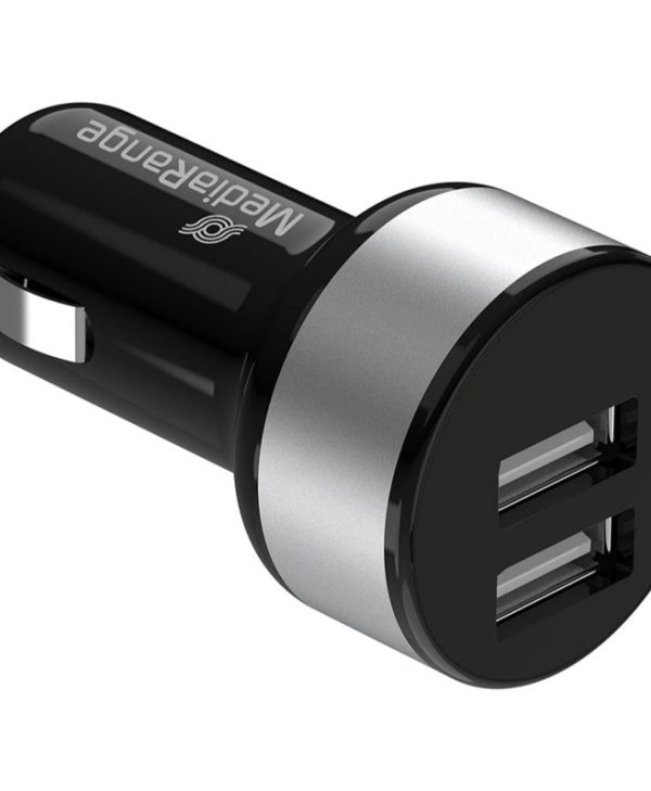 MediaRange Φορτιστής Αυτοκινήτου 2xUSB-A 3.4A Μαύρος MRMA103-03