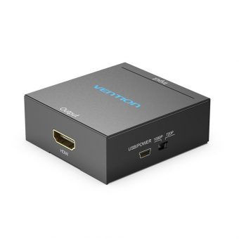 Vention Converter RCA to HDMI Converter Usb Powered Metal type Black AEFB0