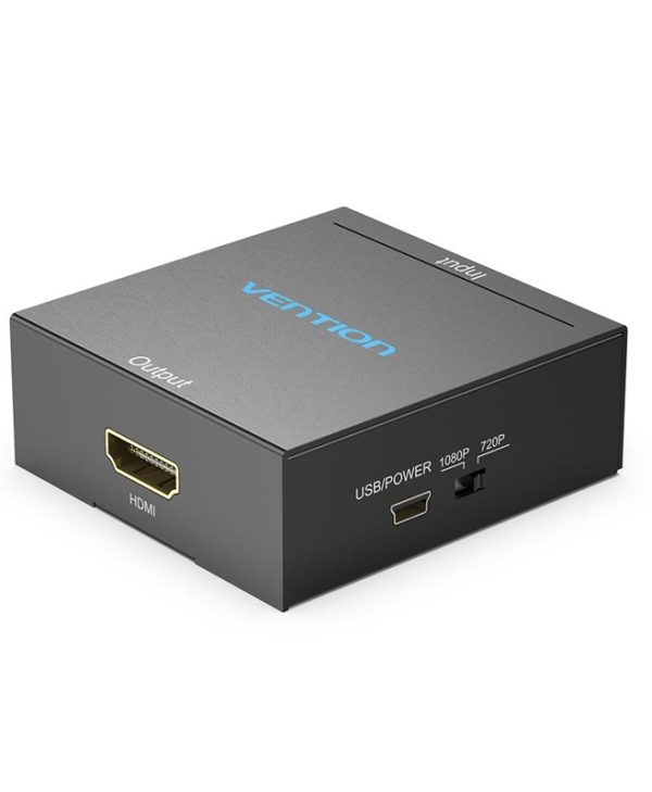 Vention Converter RCA to HDMI Converter Usb Powered Metal type Black AEFB0
