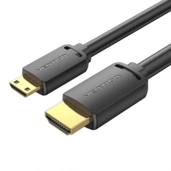 Vention Cable Mini HDMI Male to HDMI FHD/4K 1m Black AGHBF