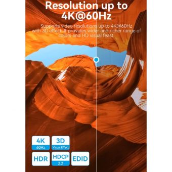 Vention 4K Bi-Direction Switcher 2xHDMI Female to 1xHDMI Female Black AKOB0 - Image 9