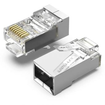 Vention Cat.6 FTP RJ45 Modular Plug Metal Type 50-Pack IDCR0-50