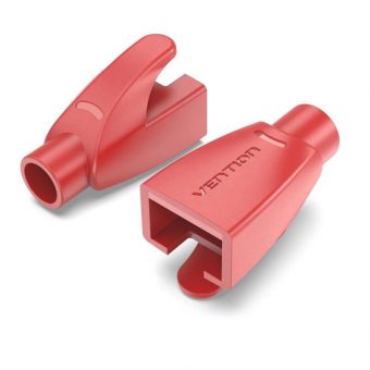 Vention RJ45 Strain Relief Boots PVC Type 100-Pack Red IODR0-100