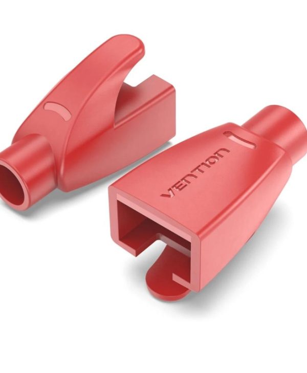 Vention RJ45 Strain Relief Boots PVC Type 100-Pack Red IODR0-100