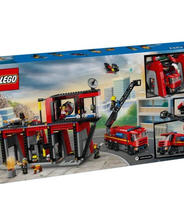 LEGO® City: Fire Station with Fire Truck Playset 60414