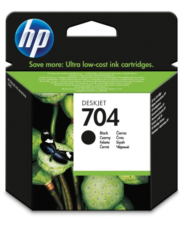 HP 704 Original Printhead Ink Black 480 Pgs CN692AE