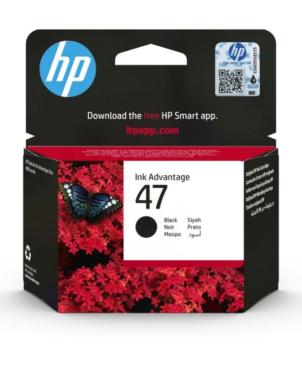 HP 47 Original Ink Black 26 ml 1300 Pgs 6ZD21AE