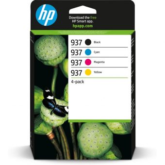 HP 937 Multipack Original Inks Black, Cyan, Magenta, Yellow 6C400NE
