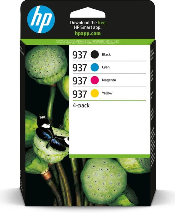 HP 937 Multipack Original Inks Black, Cyan, Magenta, Yellow 6C400NE