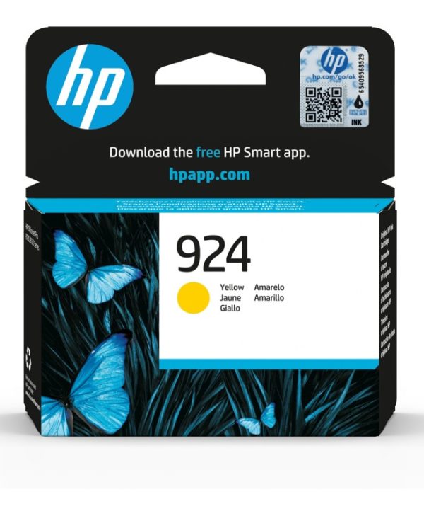 HP 924 Original Ink Yellow 400 Pgs 4K0U5NE