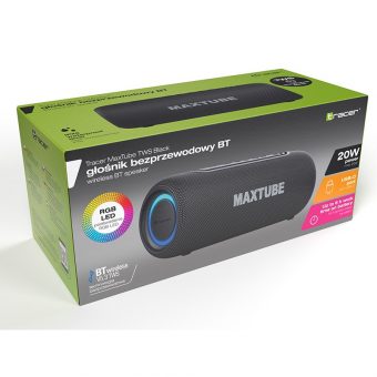 Tracer MaxTube Portable Speaker Bluetooth IPX5 20W TWS Black TRAGLO47358 - Image 7