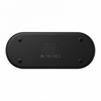 Baseus Dual Qi Wireless Charger Digital Led Display 20W Black WXSX010101 - Image 4