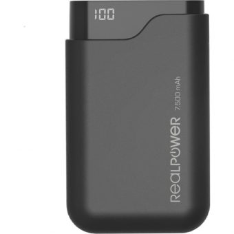 Ultron RealPower Powerbank PB-7500C 1xUSB-A 1xUSB-C  7.5Ah Black 243924 - Image 3