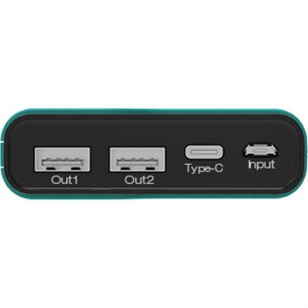 Ultron RealPower Powerbank PB-7500C 2xUSB-A 1xUSB-C  7.5Ah Green 243968 - Image 2