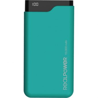 Ultron RealPower Powerbank PB-7500C 2xUSB-A 1xUSB-C  7.5Ah Green 243968 - Image 3
