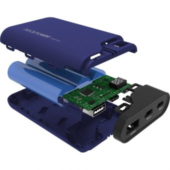 Ultron RealPower Powerbank PB-7500C 1xUSB-A 1x USB-C 7.500mAh Navy Blue 333642 - Image 4