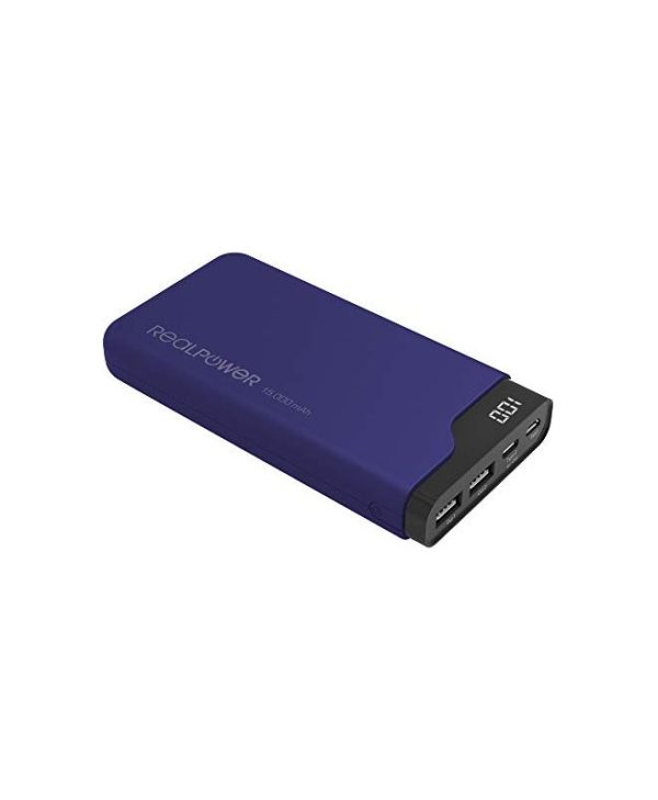 Ultron RealPower Powerbank PB-15000C 2xUSB-A 1x USB-C 15.000mAh Navy Blue 333643
