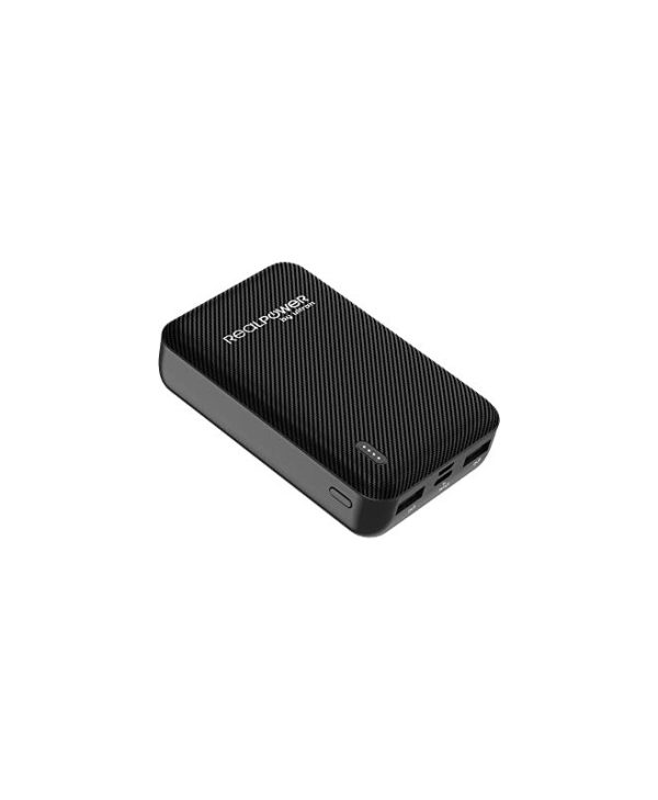 Ultron RealPower Powerbank PB-10000 SE  2xUSB-A 1x USB-C 10.000mAh Black 415547