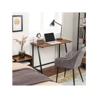 VasagleΜεταλλικό Γραφείο Υπολογιστή 100x50x75cm Black LWD40X - Image 3