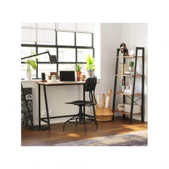 VasagleΜεταλλικό Γραφείο Υπολογιστή 100x50x75cm Black LWD40X - Image 5