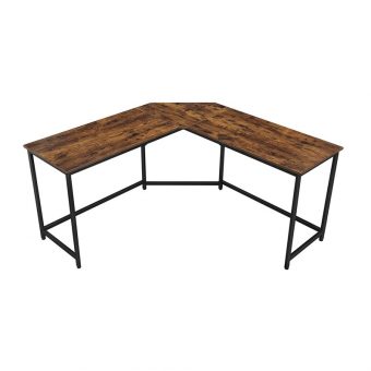Vasagle Μεταλλικό Γωνιακό Γραφείο Υπολογιστή 149x149x75cm Black LWD73X