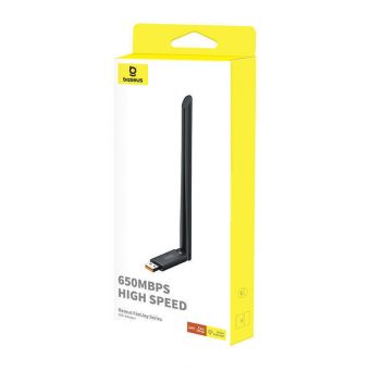 Baseus FastJoy USB-A Wi-Fi Adapter 650 Mbps Black B01317600111-02 - Image 4