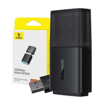 Baseus FastJoy USB-A Wi-Fi Adapter 300 Mbps BlacK B01317600111-03 - Image 3