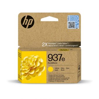HP 937e EvoMore Ink Cartridge Yellow 4S6W8NE