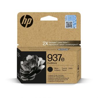 HP 937e EvoMore Ink Cartridge Black 4S6W9NE