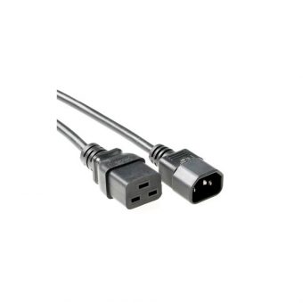 Intronics Extension Power Cable IEC  Male C14/Female C19 2.0m Black AK5025
