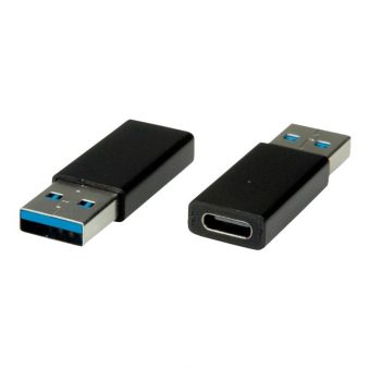 Value Usb Adapter C/Female To A/Male 3.1  Black 12.99.2998-10 - Image 3