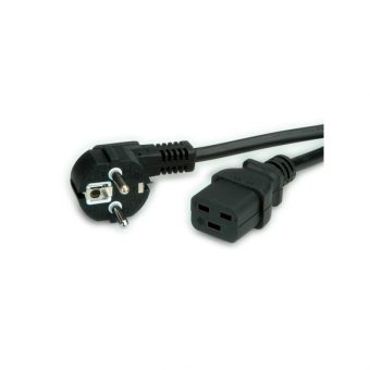 Value Power Cable CEE 7/7 Male To C19 2.0m Black 19.99.1552-20