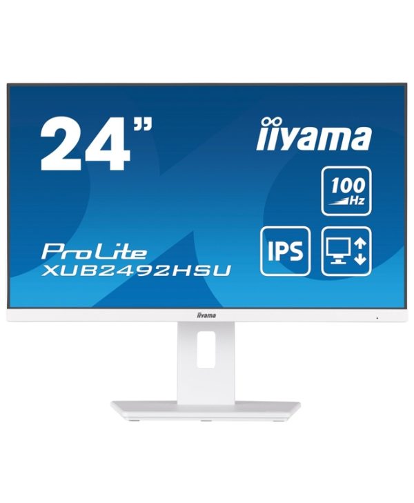 Ιiyama ProLite 23.8" XUB2492HSU-W6 FHD IPS 100Hz Monitor White XUB2492HSU-W6